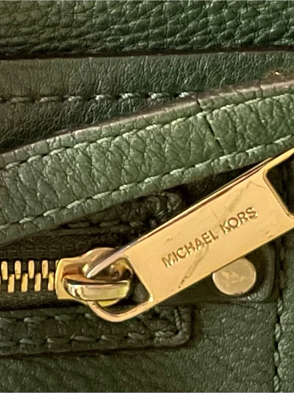 Michael Kors Gilmore Leather Crossbody Bag Forest Green